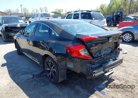 2019 Honda Civic Sport z USA, uszkodzony, nr VIN 2HGFC2F89KH569861